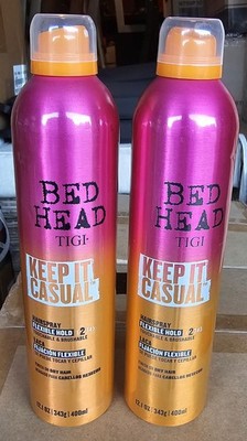 2 pack TIGI Bed Head Keep It Casual Hairspray Flexible Hold 12.1 oz
