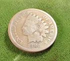 1880==Indian Head Penny==Circulated Coin