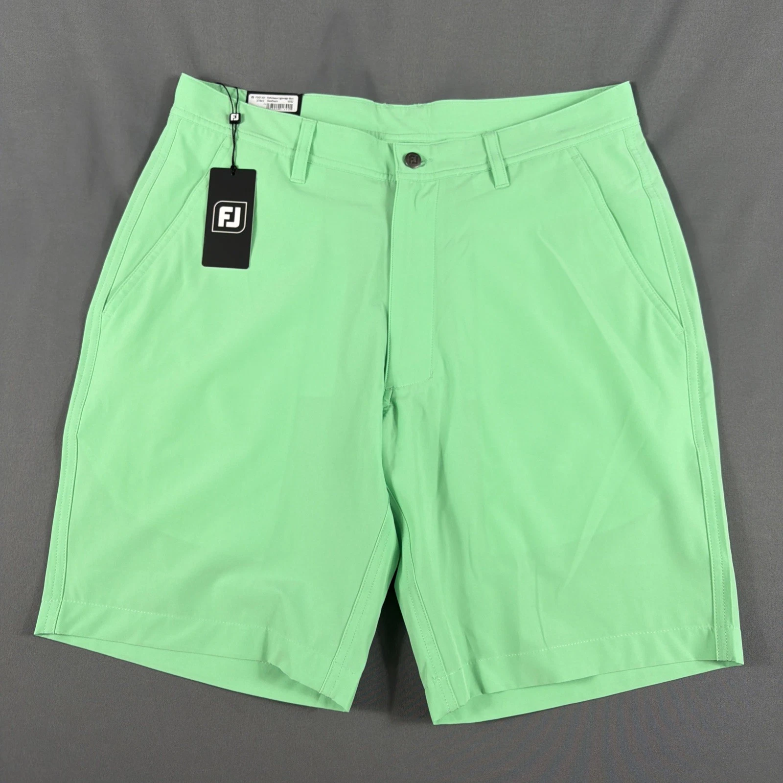 FootJoy Golf Shorts Performance Lightweight 32 x 9 Seafoam Polyester MSRP $90