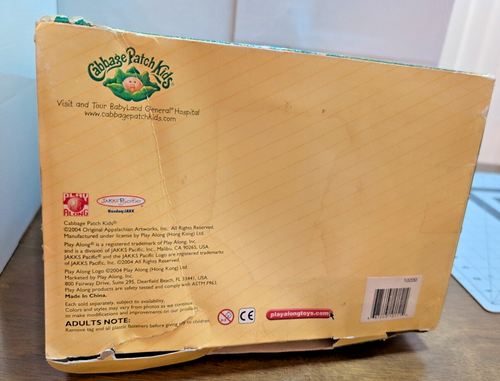 New VTG 2004 Play Along Cabbage Patch Kids Cornsilk Blnde Brwn Hair Box Damaged - Picture 3 of 10