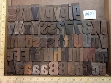 Antique Letterpress WOOD Type 15 line 2-1/2" Gothic Sorts  MW71
