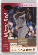 2002 Leaf Certified Mirror Red Materials /150 Rickey Henderson #126 HOF