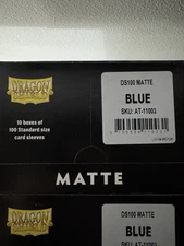 Dragon Shield Matte Blue 10 PACKS of 100ct Standard Size Sleeves