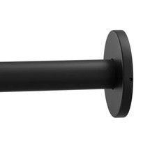 Moen Shower Rod Set 60" Modern Minimalist Matte Black Solid Rod