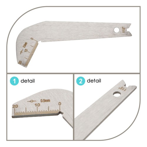 New Practical Drill Bit Gauge Sharpening Tools + - 0.5 Mm 118 Degree 1pc - Picture 5 of 12