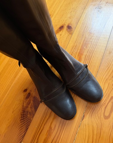 Botas de cuero para mujer Marithe Francois Gibraud zapatos negros talla: 37 EUR (US6) - Imagen 6 de 9