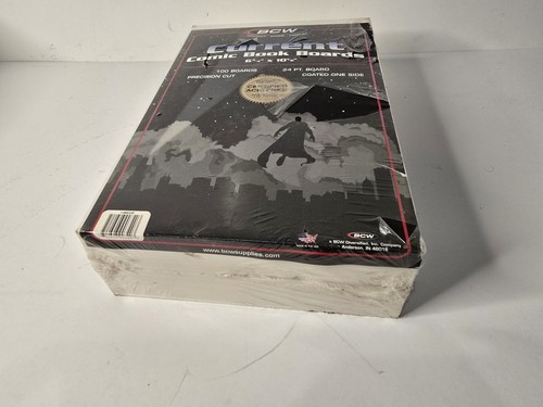 Pack 100 BCW Current Modern Comic Book Acid Free Backing Boards Backers READ - Picture 2 of 3