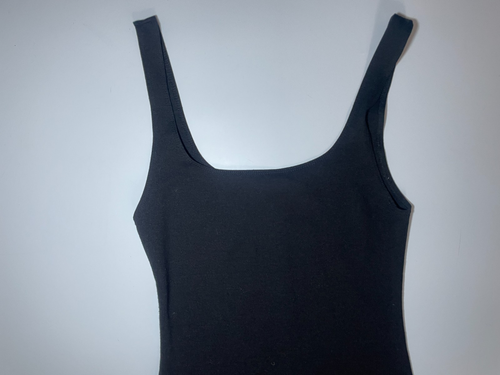 Zara schwarzes Kleid Größe S ärmellos Stretch Midi figurbetont Damen - Bild 2 von 7