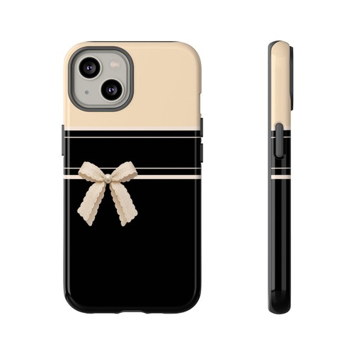 Funda de teléfono resistente con arco coqueta negra y tostada Apple iPhone Samsung Galaxy Pixel - Imagen 58 de 227