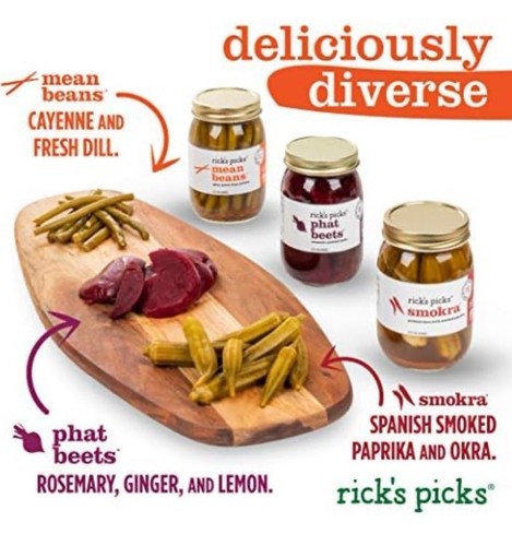 Rick’s Picks Verkäuferpaket Gurken | Gurken, Rüben, Okra und grüne Bohnen - 6 Stück - Bild 3 von 7