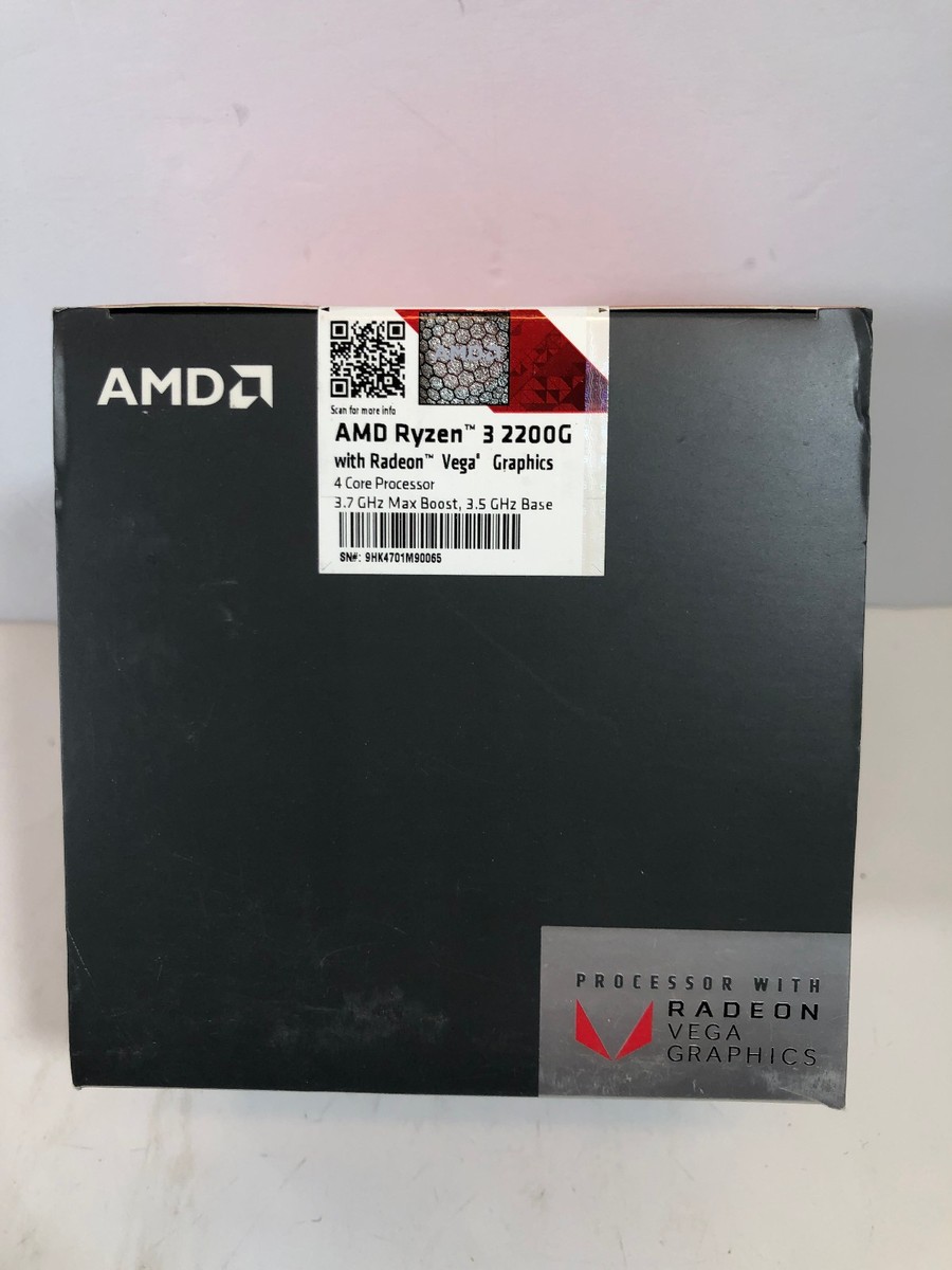 AMD Ryzen 3 2200G 3.50 GHz Quad-Core (YD2200C5FBBOX
