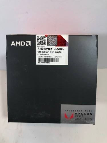 NEW AMD RYZEN 3 2200G Quad-Core 3.75 GHz YD2200C5FBBOX AMD AM4 Desktop Processor - Picture 2 of 6
