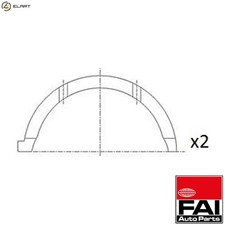 THRUST WASHER CRANKSHAFT BT3000-STD STD FOR YD25K3LD-5LO/5MI/5HO 2.5L 4cyl