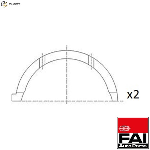 THRUST WASHER CRANKSHAFT BT3000-STD STD FOR YD25K3LD-5LO/5MI/5HO 2.5L 4cyl - Picture 1 of 10
