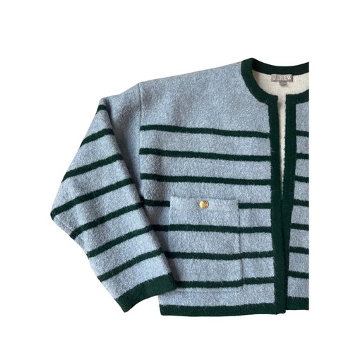 J.Crew | Wool-Blend Patch-Pocket Lady Jacket Sweater | Size Medium - Picture 3 of 6