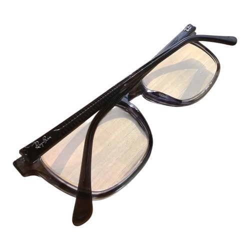 Ray-Ban Rb5418 8254 Poliert Gestreift Grau & Blau Eckig Brille Brillengestell 56-19 - Bild 6 von 8