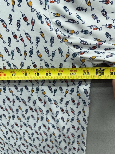 XC4 JOHNSTON & MURPHY COCKTAILS ALL OVER Mens Size Large L Golf Polo Shirt - Picture 5 of 10