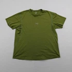 Arcteryx Shirt Mens Medium Green Olive Moss Cormac Performance Crew Hiking Tee
