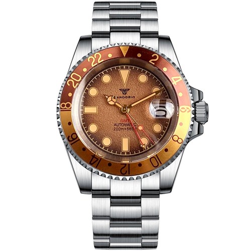 Classic Two-tone Business NH34 GMT Watch 40mm 20ATM Sapphire Automatic Men Watch - Picture 18 of 23