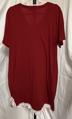 Kikiberry 2er Set T-Shirt Sommerkleid mit Taschen X-Large rot lila V-Ausschnitt - Bild 8 von 16