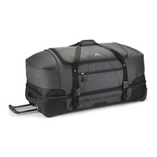 High Sierra Fairlead 34" Drop-Bottom Wheeled Duffel - Black/Grey