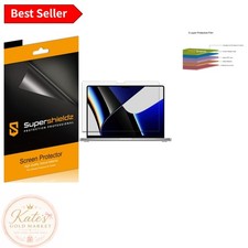 Enhanced 3 Pack Matte Screen Protectors for Macbook Pro 16'' - Scratch Resistant