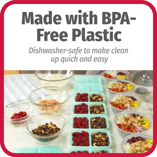 Meal Prep 60-Piece Container Set, Made Without BPA - Foto 6 di 6