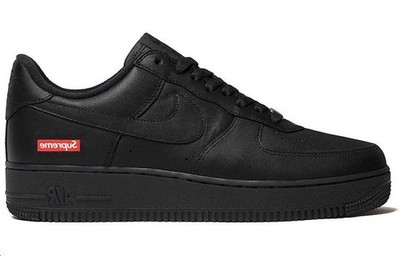 Size 7.5 - Nike Air Force 1 Low x Supreme Box Logo - Black for