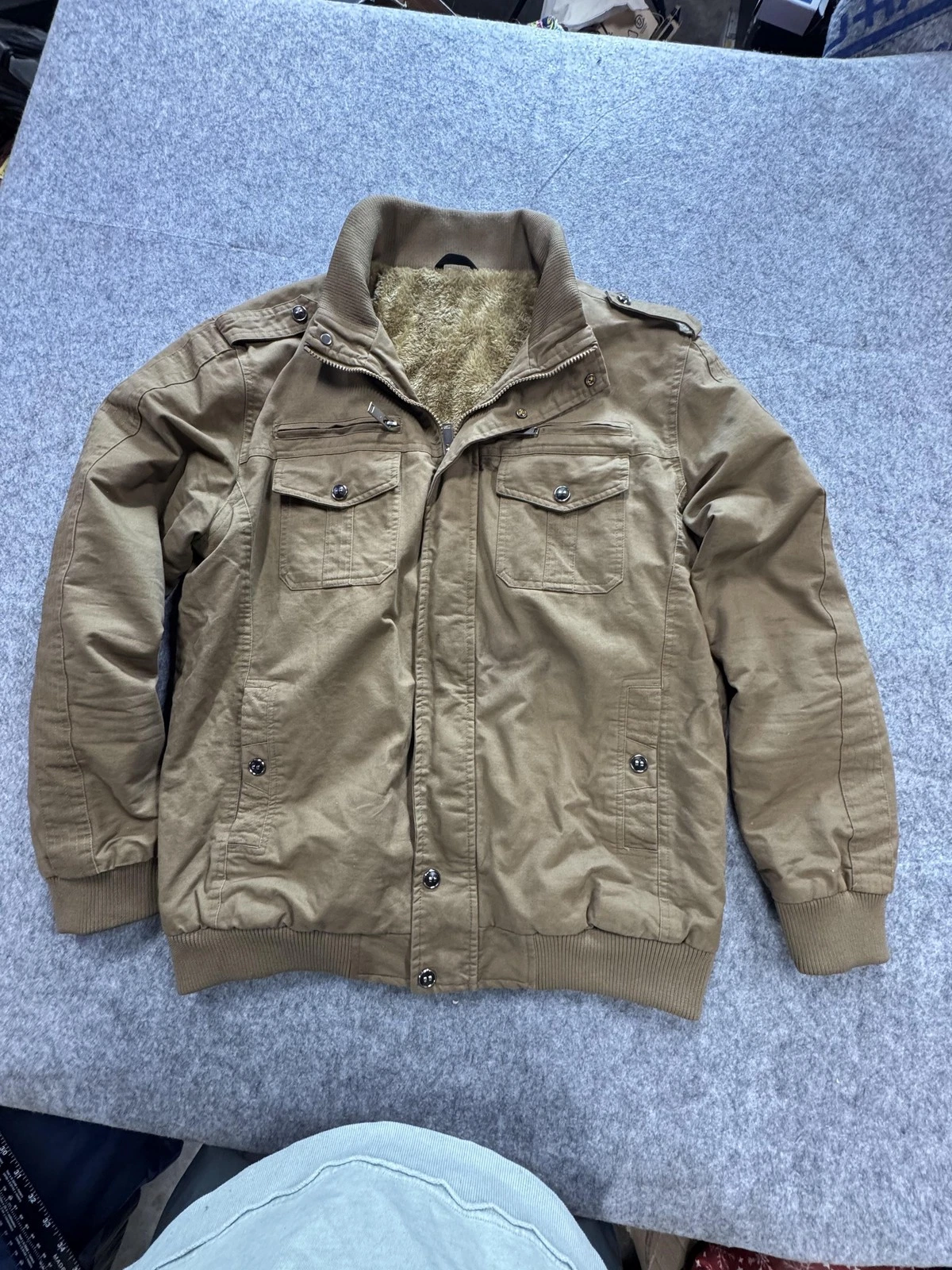 Graphene Heated Apparel Jacket Mens Large Brown Sherpa Lined Heated Workwear
Opens in a new window o