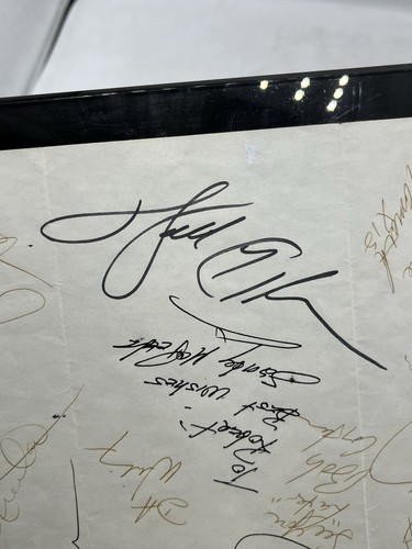 13X Signed Sheet Cut Autographs Walter Payton, Namath, Unitas, LT, Sgt Slaughter - Picture 6 of 17