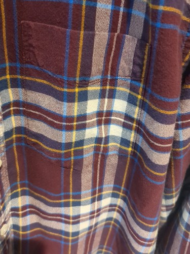 American Eagle Plaid Manica Lunga Seriamente Morbido Vestibilità Classica Uomo M - Foto 4 di 7