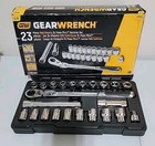 GearWrench 23 Piece SAE Metric XL Pass-Thru Ratchet Set 3/8" Hand Tool 893823