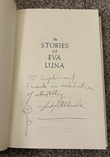 The Stories of Eva Luna SIGNED by Isabel Allende 1991 First Edition - Bild 3 von 4