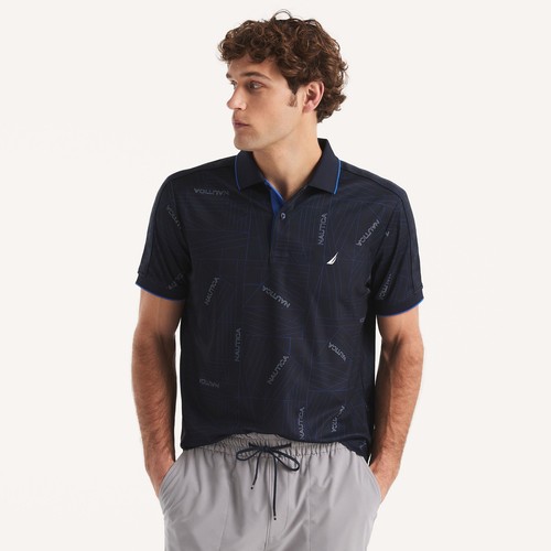 Nautica Mens Navtech Classic Fit Polo