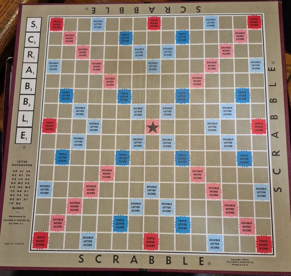 1976 Scrabble Game Wooden Tiles - Image 4 of 4