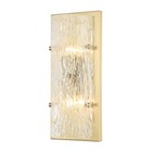 Satin Brass Two Light Wall Sconce from the Morgan Collection