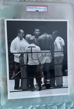 MUHAMMAD ALI AND ERNIE TERRELL ORIGINAL TYPE 1 ENCAPSULATED PHOTO W/PSA