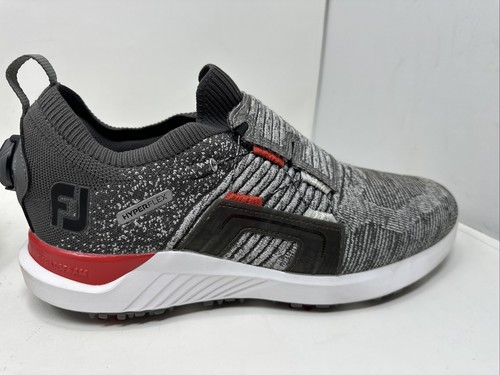 Zapatos de golf FootJoy HyperFlex BOA envolventes para hombre talla 10,5 gris rojo blanco 51083 - Imagen 8 de 12