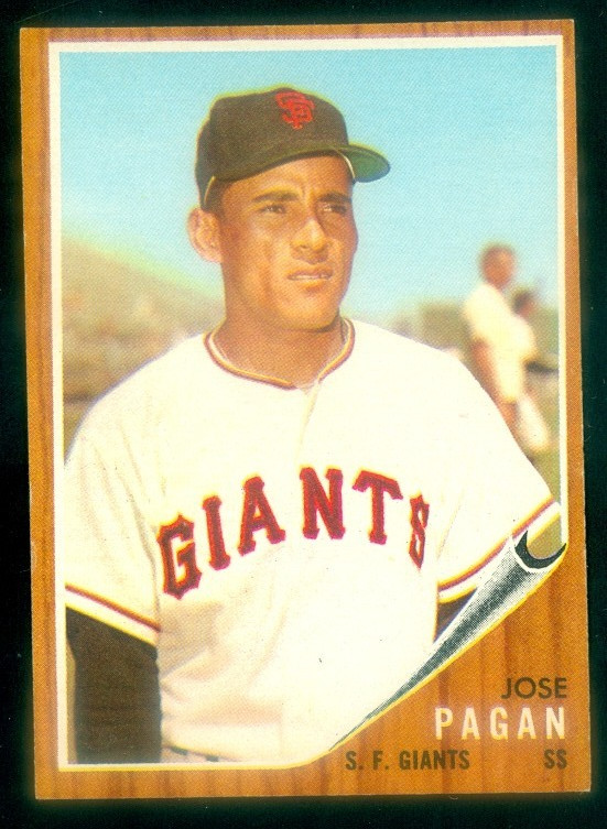 1962 TOPPS #565 JOSE PAGAN EXMT