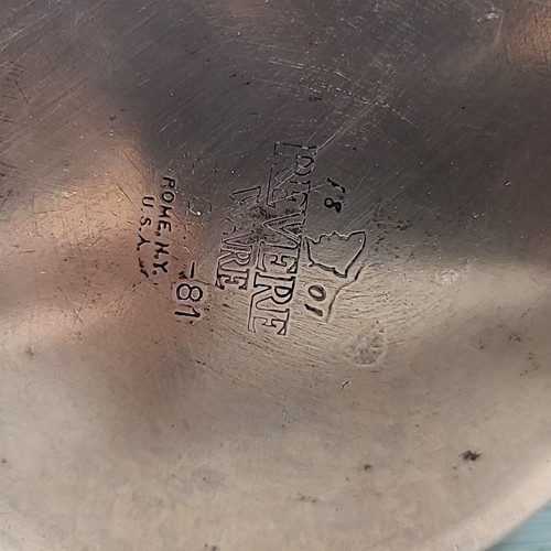 Olla para salsa vintage Revere Ware 2 cuartos + tapa 1801 fondo de cobre Roma NY EE. UU. -81 - Imagen 6 de 6
