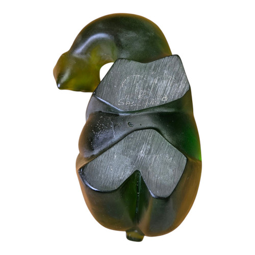 Sascha Brastoff grüner Resin Lucite Bär Skulptur Vintage MCM - Bild 5 von 22