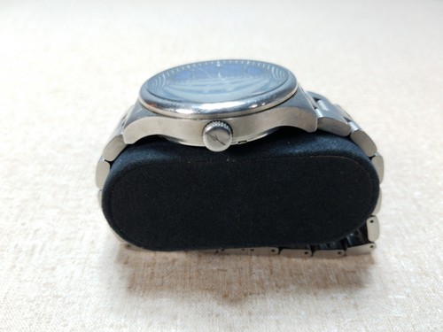 Orologio da polso uomo automatico J. Brackett 316l acciaio inox NH35A blu argento - Foto 2 di 6