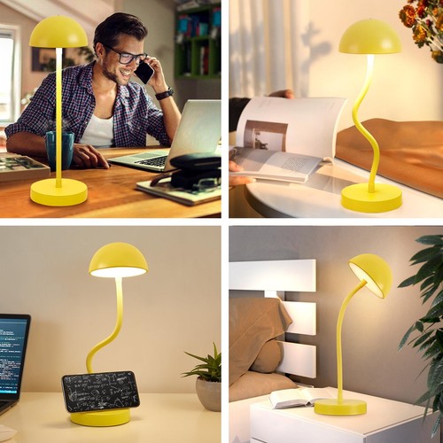 Cordless Mushroom Lamp Rechargeable Table Lamp Cute 3-Way Dimmable LED Touch - Picture 5 of 9