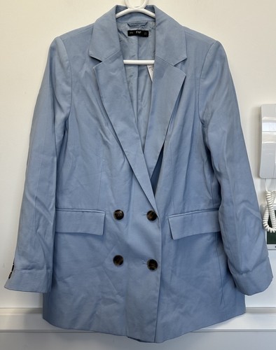 NEU F&F Blazer Jacke blau zweireihig Größe 12 Frühling - Bild 3 von 13