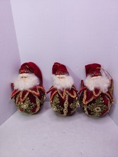 Katherine  s Collection Santa Claus ball ornament Red hat Read Ad