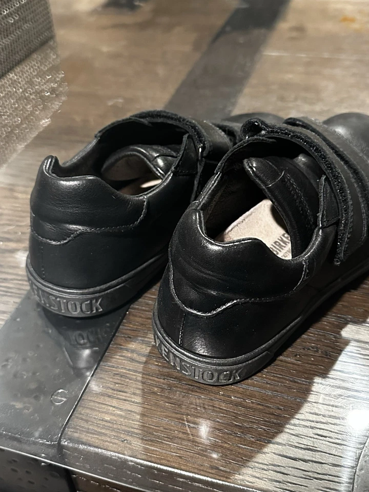 Birkenstock Porto HL Niños Zapatos de Cuero Negro Talla 2 UK 33 Foto 2 de 4