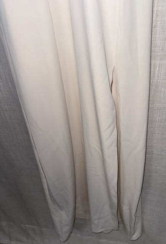 Zara Damen Schlupfkleid Maxi Elfenbein Ecru V-Ausschnitt Gr. XS Halbtransparent 7969/027 - Bild 6 von 10