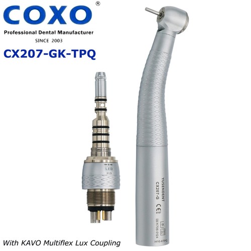 Pieza de mano de fibra óptica de turbina dental de alta velocidad COXO se adapta a acoplador de 4/6 orificios KAVO - Imagen 148 de 226