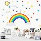 Wall Sticker (Rainbow Stars) for Kids Rooms Living Room Bedroom Decoration
