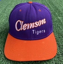 VTG 90s Clemson University Sam-Sen Pro Model Fitted Hat Mens Sz 7 USA Made
